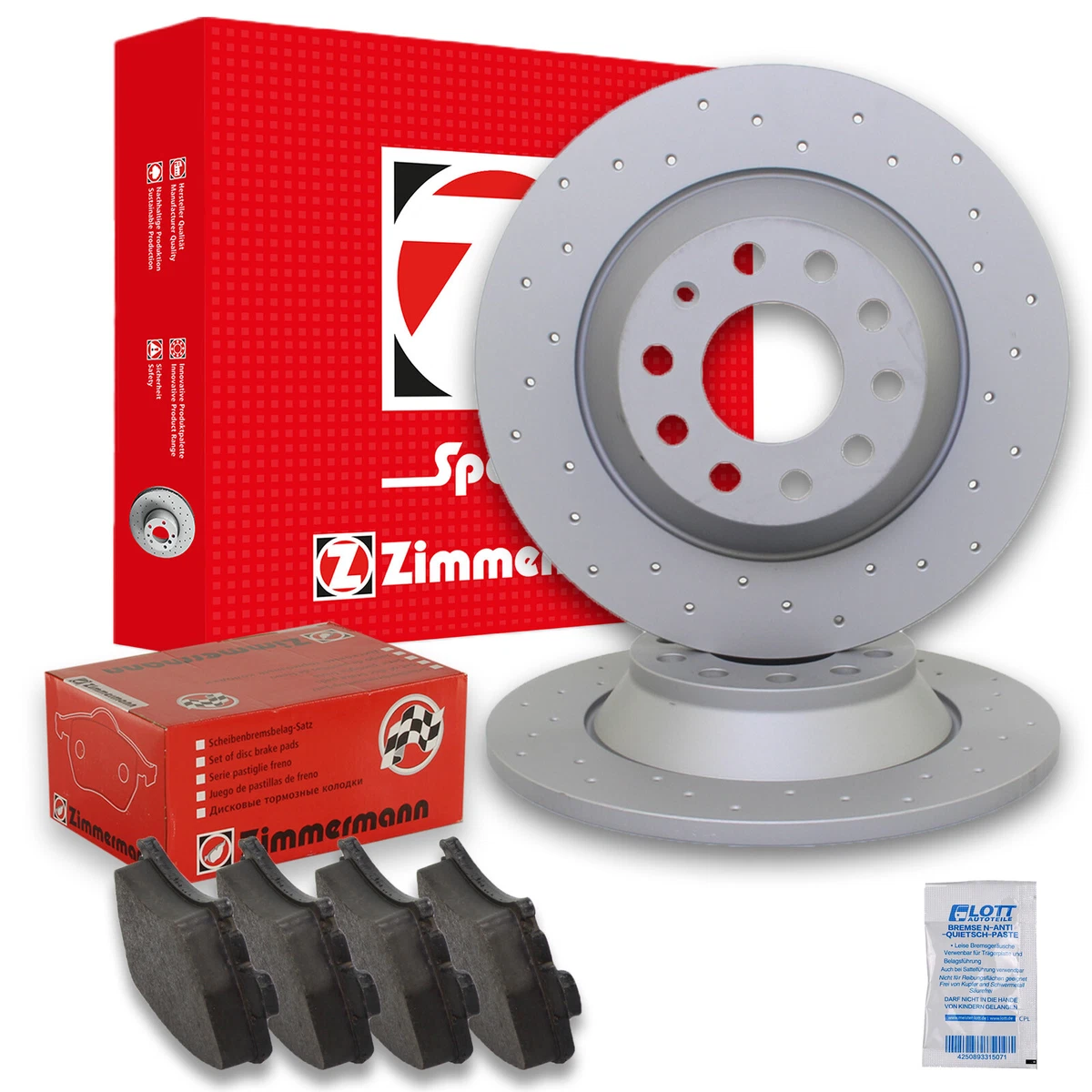 Гальмівні диски та колодки Zimmermann для MERCEDES-BENZ SPRINTER 4,6-t C