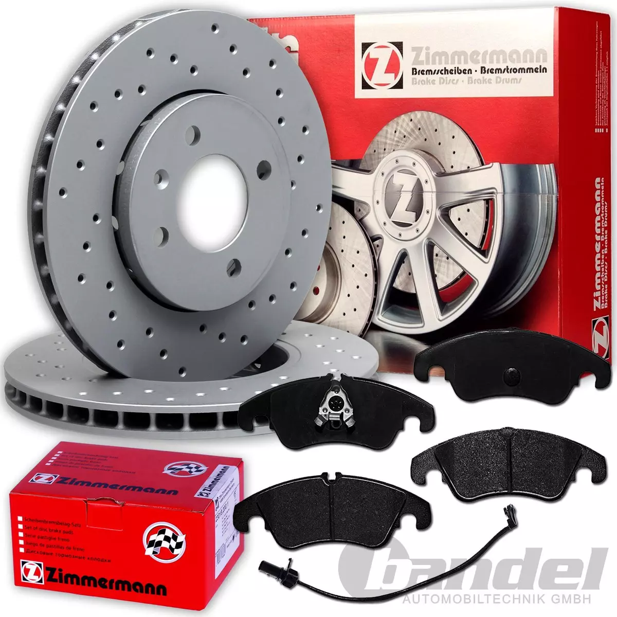 Найкращі гальмівні колодки та диски Zimmermann для VW TOURAN 1.6