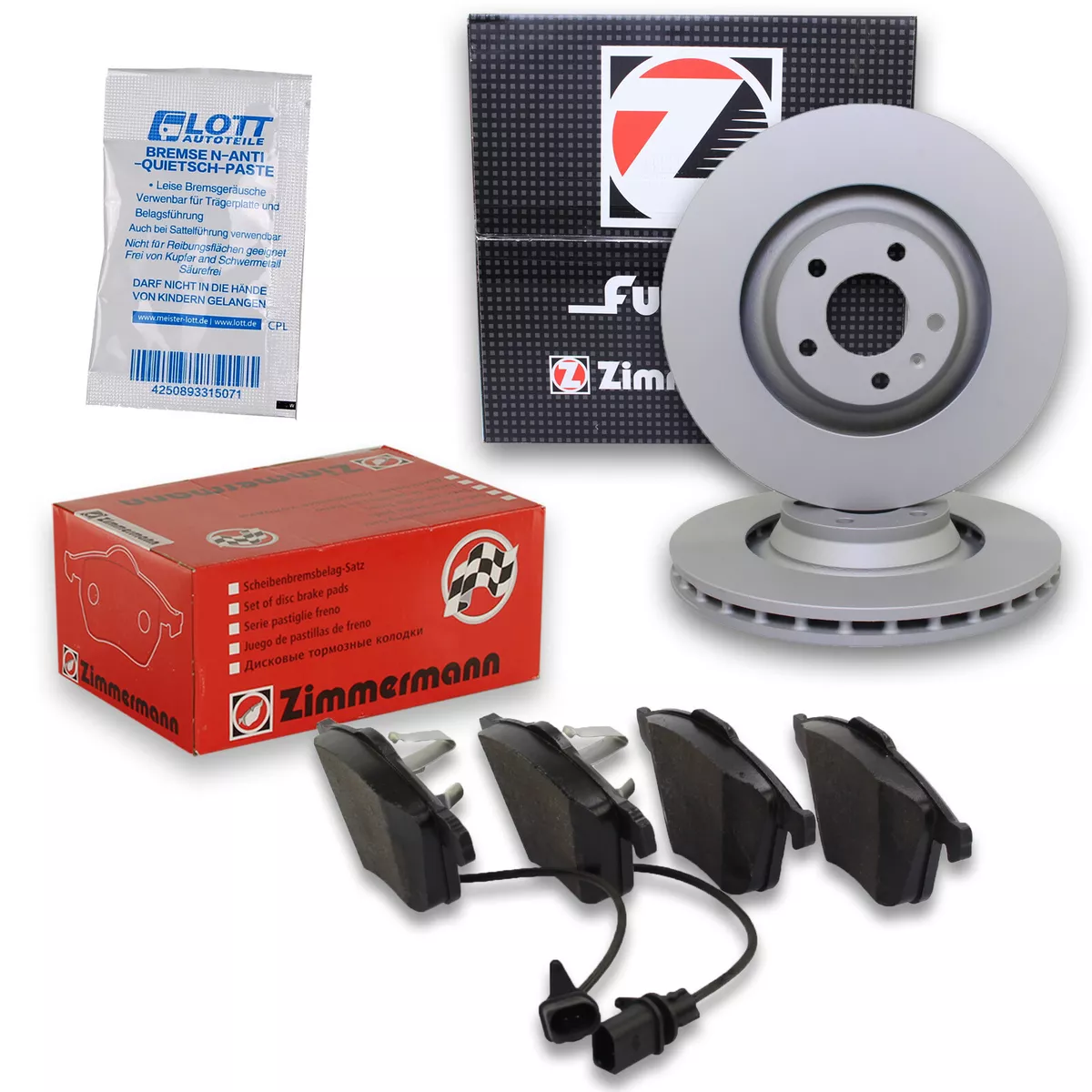 Оригінальні гальмівні колодки та диски Zimmermann для CITROEN JUMPER